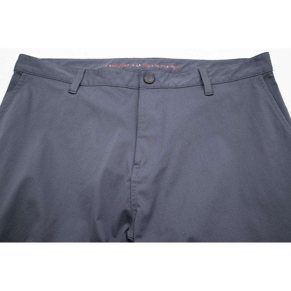 Rhone Commuter Pants Mens 34 Gray Slate Technical Stretch Zipper Ankle Trousers